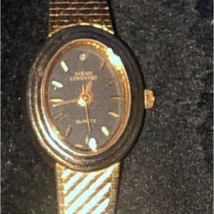 Vintage Sarah Coventry Gold-Tone Oval Watch